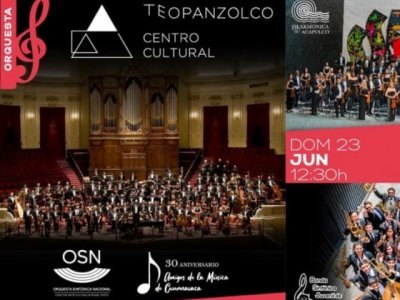 Este mes se presentan la Orquesta Sinfónica Nacional, la Filarmónica de Acapulco y la Banda Sinfónica Juvenil
